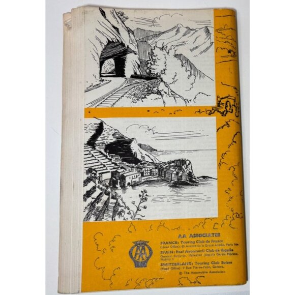 Vintage Map Guide Lyons & Avignon France Continetal Route Booklet AAA - Picture 2 of 5
